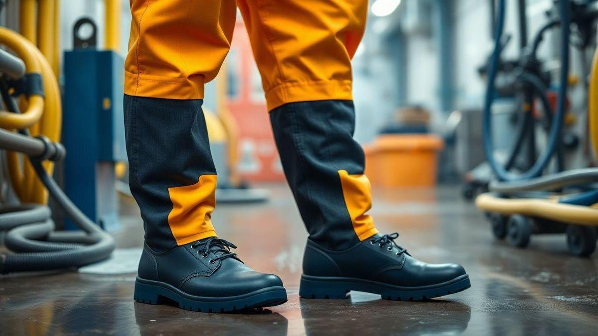 Critérios para escolher calçados impermeáveis para profissionais que trabalham em saneamento